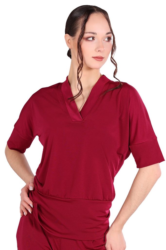 Damen Tanzshirt "CARINA" wine